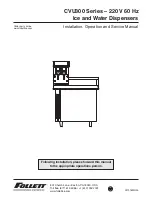 Follett CVU300 Series Installation, Operation And Service Manual preview