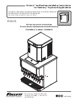 Preview for 1 page of Follett Horizon HCD1000NHT Installation Instructions Manual