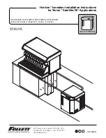 Follett Horizon HCD1000NVS Installation Instructions Manual предпросмотр