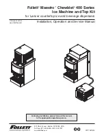 Follett Maestro Chewblet 400 Series Installation, Operation And Service Manual preview