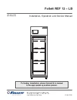 Preview for 1 page of Follett REF 12-LB Series Installation, Operation And Service Manual