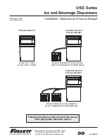 Preview for 1 page of Follett U155 Installation, Operation And Service Manual