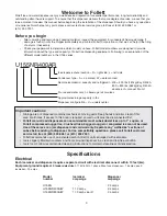 Preview for 3 page of Follett U155N Series Installation, Operation And Service Manual