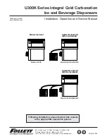 Follett U300K Series Installation, Operation And Service Manual preview