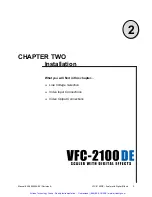 Preview for 12 page of FOLSOM 2100DE Installation And Operator'S Manual