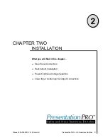 Preview for 14 page of FOLSOM PresentationPRO PS-2001 Installation And Operator'S Manual