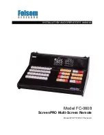 Preview for 1 page of FOLSOM ScreenPRO FC-0608 Installation And Operator'S Manual