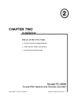 Preview for 9 page of FOLSOM ScreenPRO FC-0608 Installation And Operator'S Manual