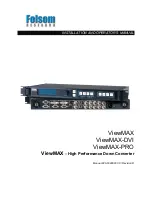 FOLSOM ViewMAX Installation And Operator'S Manual preview