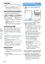 Предварительный просмотр 230 страницы Foma D902iS Manual