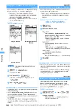 Предварительный просмотр 262 страницы Foma D902iS Manual