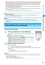 Предварительный просмотр 84 страницы Foma M702iG Manual