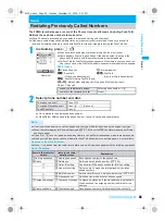 Предварительный просмотр 57 страницы Foma PushTalk SH902i Manual