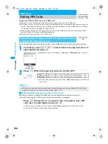 Предварительный просмотр 158 страницы Foma PushTalk SH902i Manual