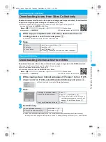 Предварительный просмотр 237 страницы Foma PushTalk SH902i Manual