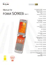 Предварительный просмотр 1 страницы Foma SO903i Manual