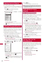 Предварительный просмотр 282 страницы Foma SO903iTV Manual