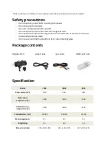 Preview for 2 page of Fomei Digitalis Pro 200S User Manual