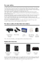 Preview for 3 page of Fomei Digitalis Pro S600 DC User Manual