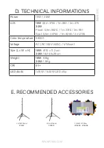 Предварительный просмотр 7 страницы Fomei LED MINI 15W User Manual