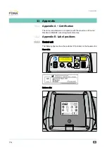 Preview for 74 page of Fona Aquamarine Operating Instructions Manual