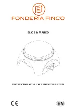 Preview for 1 page of Fonderia Finco ELIOS INFRARED Instructions For Use And Installation