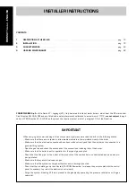 Preview for 1 page of Fonderie SIME FORMAT 25 BF Installer'S Instructions