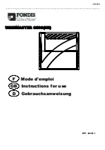 Preview for 1 page of Fondis WINEMASTER C50S Instructions For Use Manual