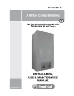 Предварительный просмотр 1 страницы Fondital Antea 24kW Range Installation, Use & Maintenance Manual