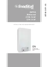 Preview for 1 page of Fondital ANTEA CTFS 13 AF Installation, Use And Maintenance Manual