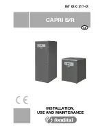 Fondital CAPRI B Installation, Use And Maintenance Manual предпросмотр