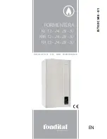 Fondital FORMENTERA KC 12 Installation, Use And Maintenance Manual предпросмотр