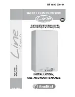 Fondital Tahiti Condensing 24 kW Combi (KC) Installation, Use And Maintenance Manual preview