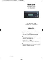 Preview for 1 page of FONESTAR CDM-1200 Quick Start Manual