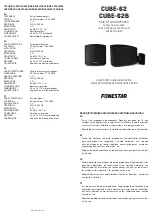 FONESTAR CUBE-62 Quick Start Manual предпросмотр