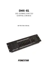 FONESTAR DMX-81 Instruction Manual preview