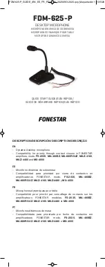 Preview for 1 page of FONESTAR FDM-625-P Quick Start Manual