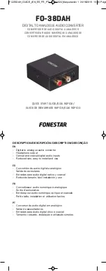 FONESTAR FO-38DAH Quick Start Manual preview