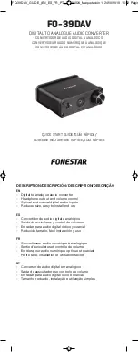 FONESTAR FO-39DAV Quick Start Manual preview