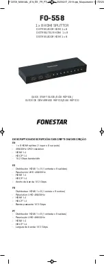 Preview for 1 page of FONESTAR FO-558 Quick Start Manual