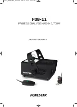 FONESTAR FOG-11 Instruction Manual preview