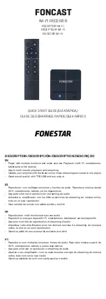 FONESTAR FONCAST Quick Start Manual предпросмотр