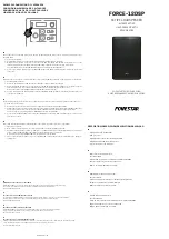 FONESTAR FORCE-12DSP Quick Start Manual предпросмотр