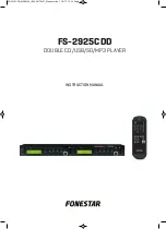 FONESTAR FS-2925CDD Instruction Manual preview