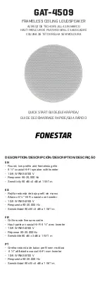 FONESTAR GAT-4509 Quick Start Manual preview