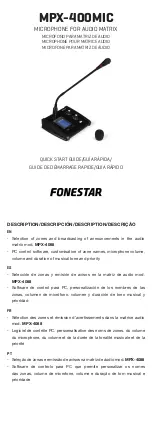 Preview for 1 page of FONESTAR MPX-400MIC Quick Start Manual