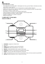 Preview for 6 page of FONESTAR PAR-70L Instruction Manual