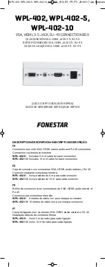 FONESTAR WPL-402 Quick Start Manual preview