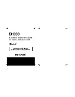 Fonexion fX1000 Instruction Manual preview