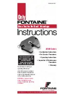 Fontaine 3000 series Installation Instructions Manual preview